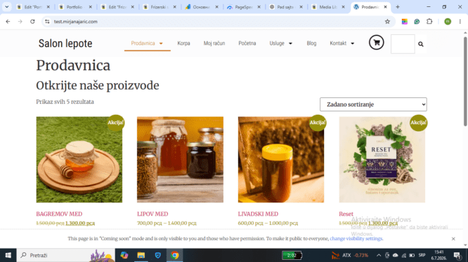 Prodavnica medaWeb shop
